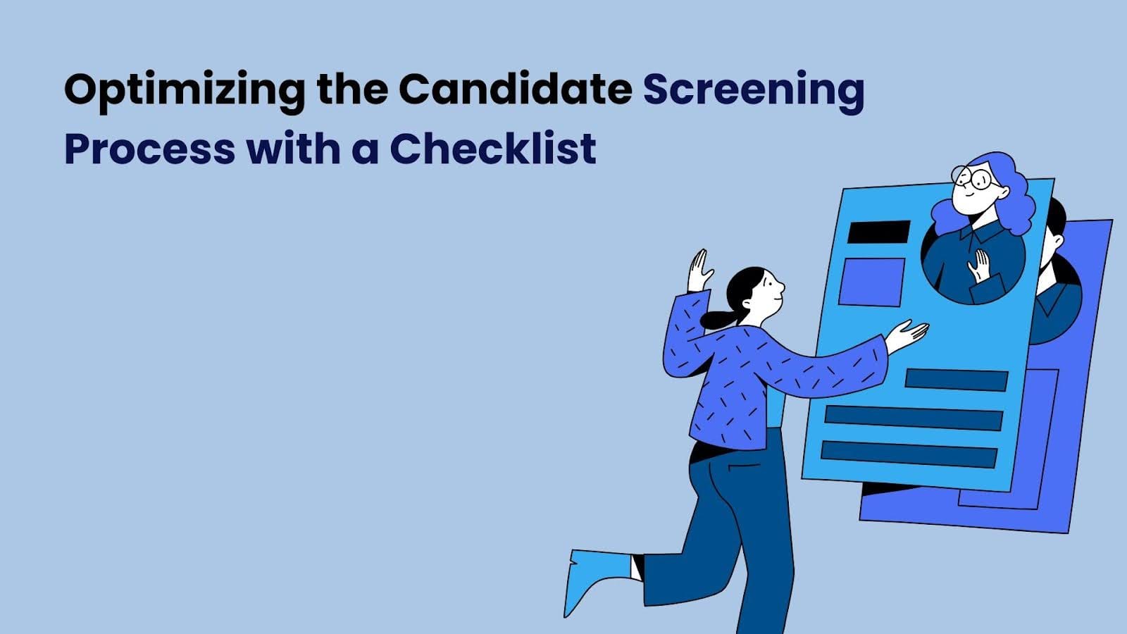 candidate screening checklist