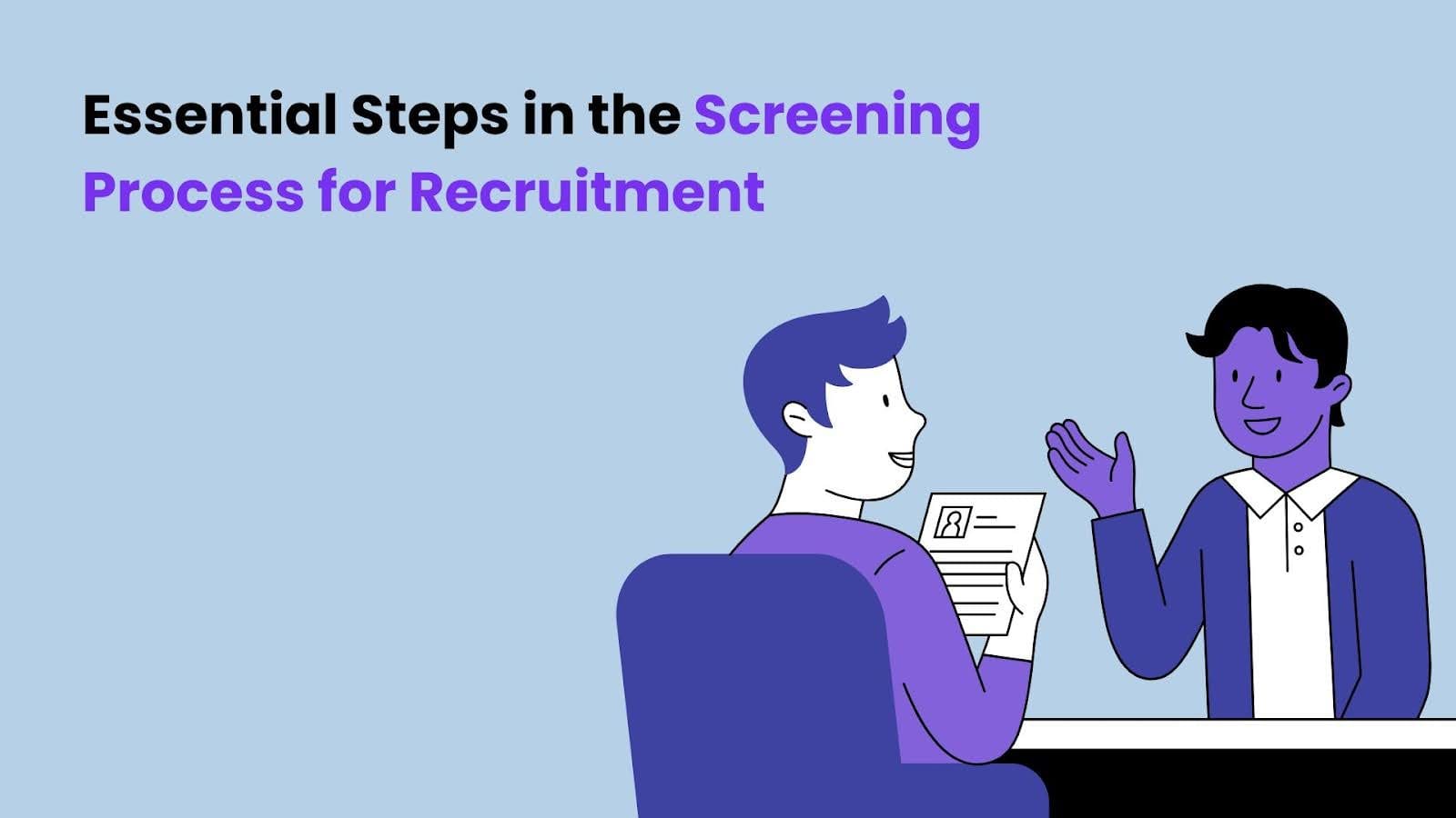 what is screening in recruitment