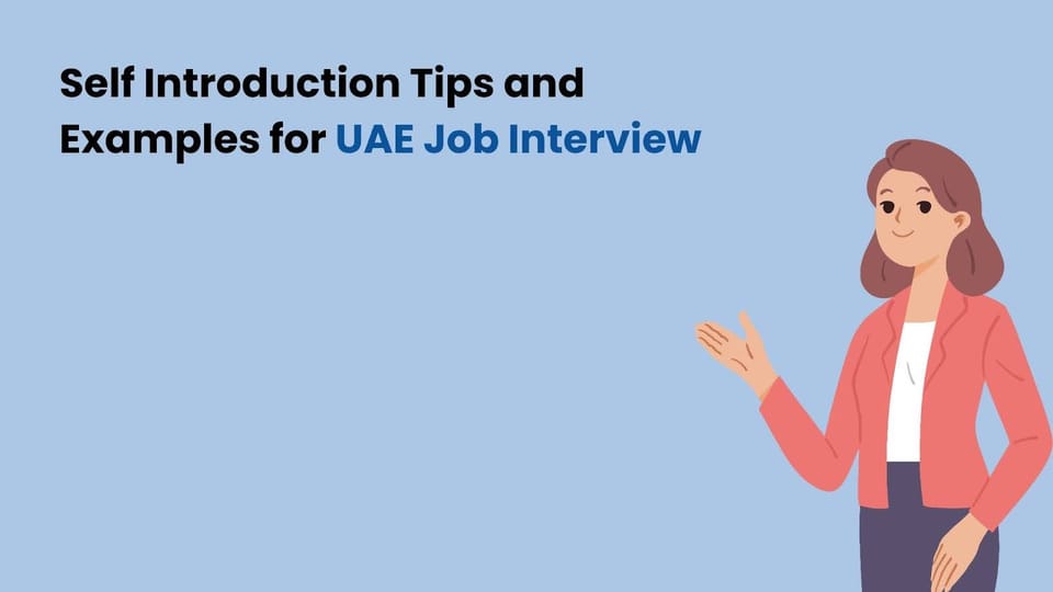 Self Introduction Tips and Examples for UAE Job Interview